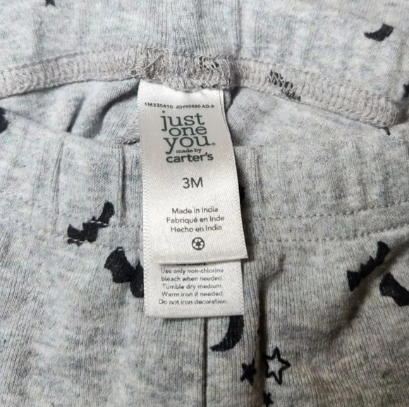 🎃 Carter's Pants | Baby Halloween Bat Print Leggings 3m - Picture 2 of 3